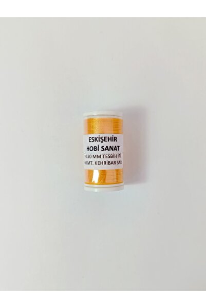 Eskişehir hobi sanat Κίτρινο Χρώμα 0,2 mm 60 μέτρα Σχοινί Προσευχής - Πιο λεπ...