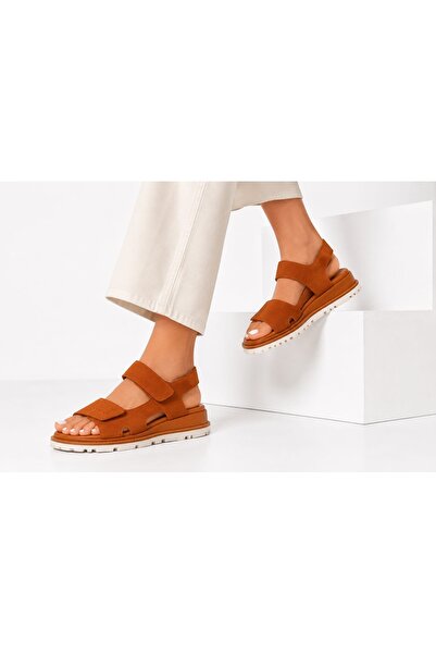 POTEEN Women's Sandals with Anatomic Sole and Buckle, Daily Wear, Soft Genuin...