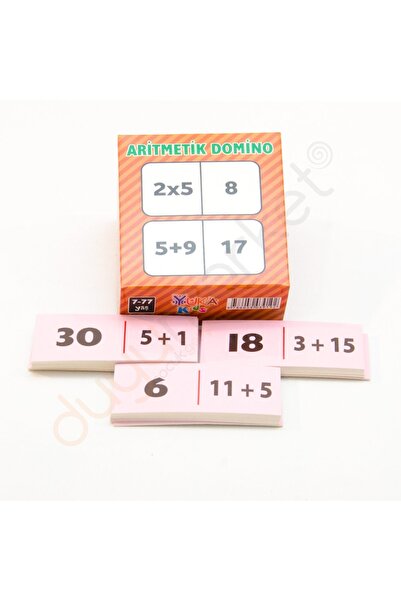 Yuka Kids Aritmetik Domino 4 İşlem Dikkat Oyunu 7-77 Yaş