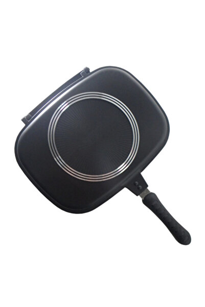 MANDU Tigaie Grill Dubla 36 cm Garnitura Silicon Maner Magnetic