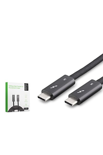 HADRON HDX7891 Type-C Thunderbolt 5 120 Gbps 240W 16K 60 Hz Şarj ve Data Kabl...