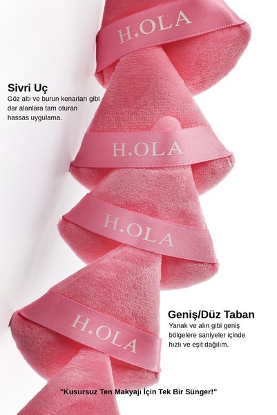 h.OLA Karma Baking Powder Sponge | Pembe Pudra Süngeri