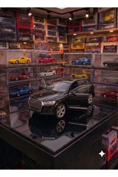OYUNCAKSAHİLİ Audi Q7 Jip Diecast Metal Araba Kapıları Açılır Koleksiyon Demi...