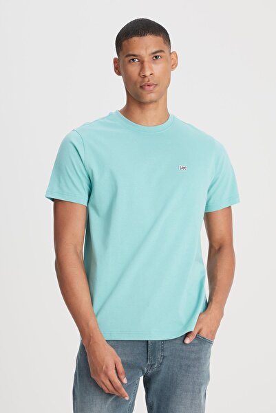 Lee Tricou verde deschis, 100% bumbac, cu croială normală