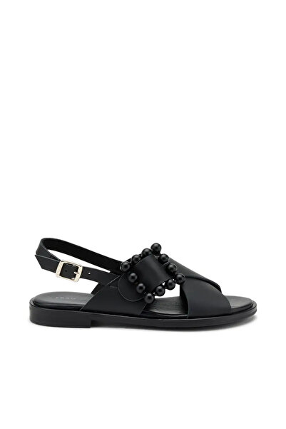 Frau Kadın / Kız Sandalet 85M9 LONDON-S Nero