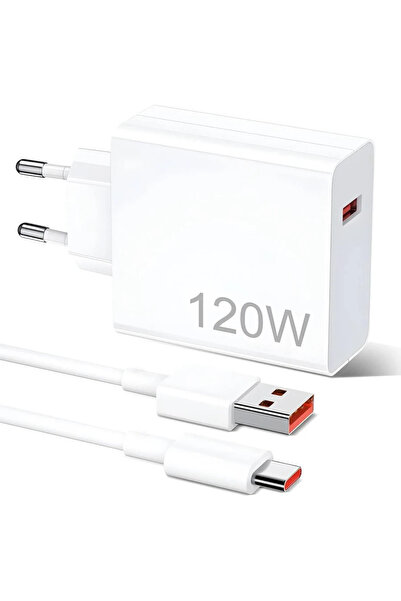 Genel Markalar 120W TURBO ŞARJ VE TURBO TYPE-C KABLO ŞARJ SETİ XİAOMİ UYUMLU