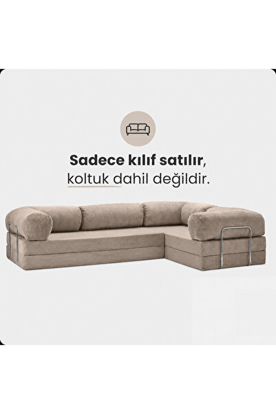 DECHOME 300x200 Köşe Koltuk Kılıfı| 9 Renk | 8 Parça Minder & Yastık Kılıfı