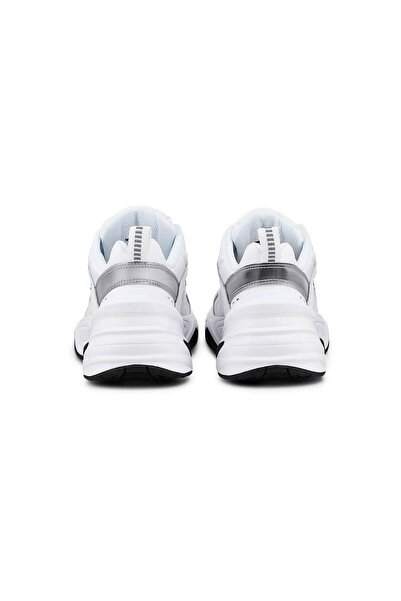 Nike M2k Tekno Leather Unisex Reflector Sneaker Hakiki Deri Beyaz Spor Ayakkabı