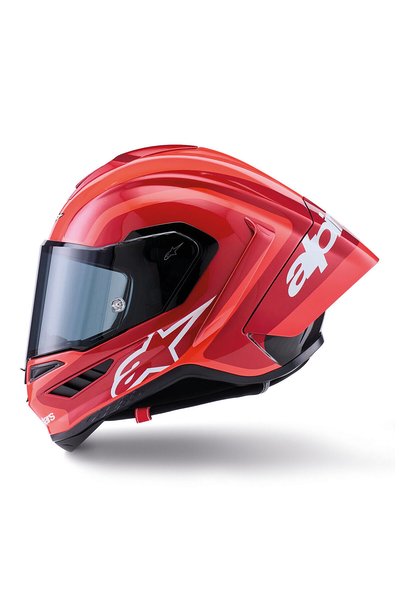 Alpinestars Supertech R10 Carbon Arius Spor Motosiklet Kaskı Siyah Beyaz Kırmızı
