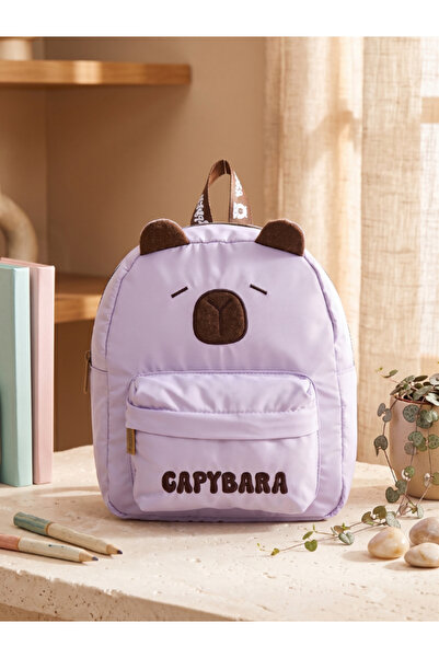 capybara حقيبة مدرسية/حضانة أصلية مرخصة للأطفال، مصنوعة من قماش مقاوم للماء م...
