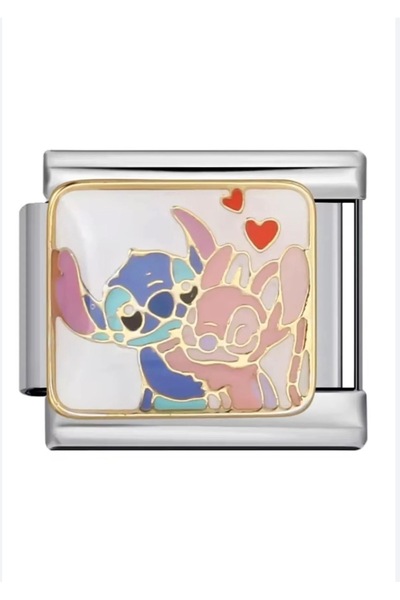 Hector&Co. Jewellery Stitch ve Lilo Figürlü İtalyan Charm – İtalyan Bileklik ...