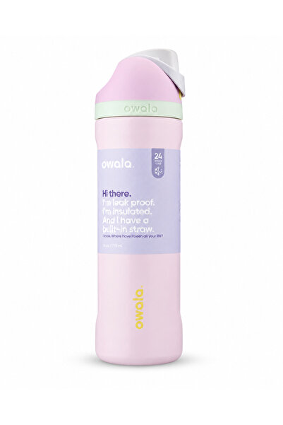 owala Large Capacity 32oz Vacuum Insulated Bottle, Pink Hydration Flask with ...