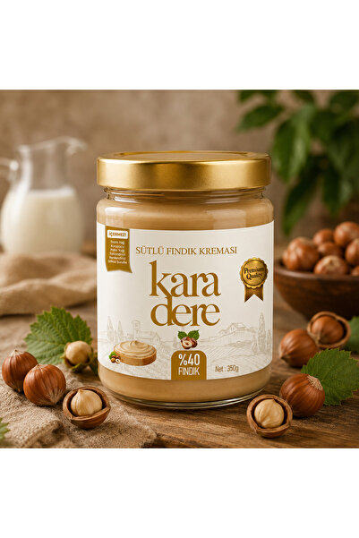 KARADERE Sütlü Fındık Kreması (%40 Fındıklı) 350g