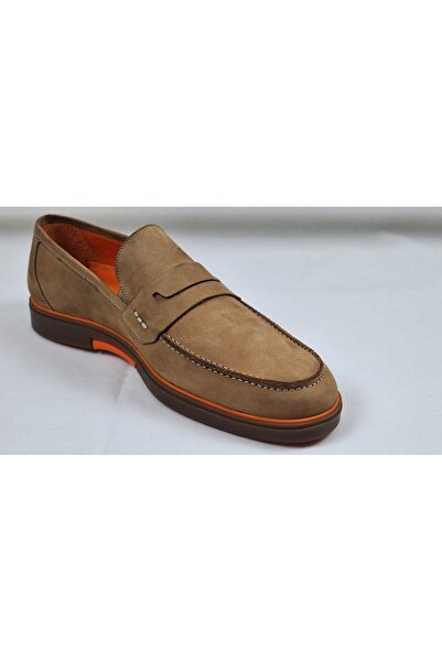 Fosco Erkek Loafer-kum Rengi Naturelnubuk-bağcıksız Ayakkabı