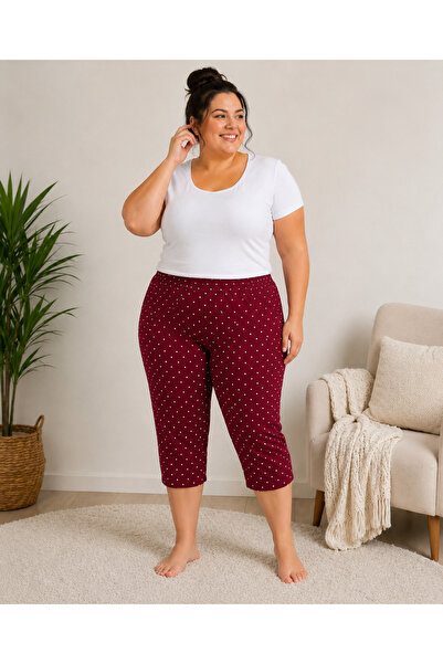 Lady Queen Lycra Ring Viscose King Size Capri Pajama Bottoms 6021