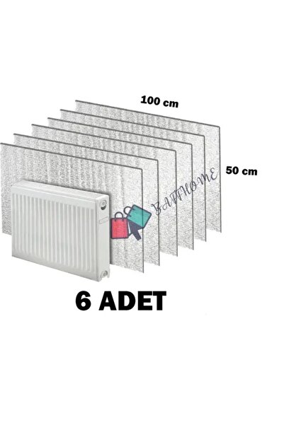 baffhome 6 Adet Petek Arkası Isı Yalıtım Levhası Alüminyum Folyo Radyatör Ark...