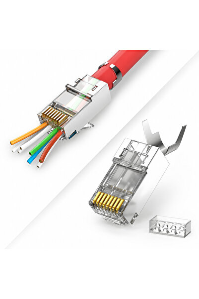 MN6 موصل MN119XF Cat7 FTP SFTP EZ RJ45 متوافق مع 3 قطع من الكابلات السميكة ذا...