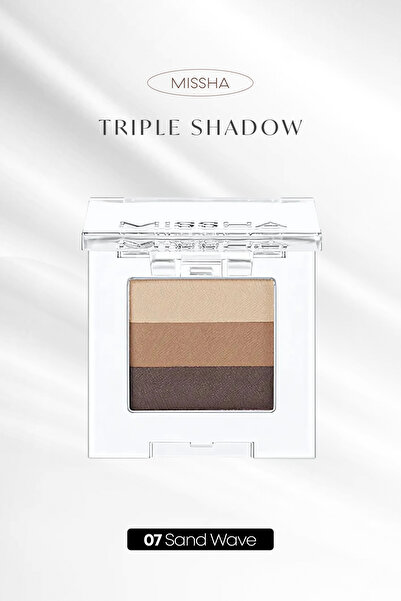 Missha Yumuşak Dokulu, Dökülme Yapmayan 3 Renkli Göz Farı Triple Shadow (07 S...