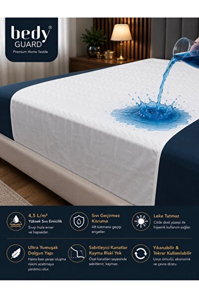 BEDY GUARD Multı Soft Ped 1 Li Yıkanabilir Hasta Altı, Bebek Altı Emici 5 Kat...