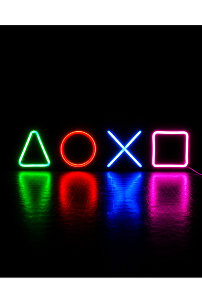 Cata Playstation Neon Led 3D Baskı