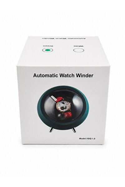 STAND MARKET Watch Winder, Otomatik Saat Kurma Kutusu Yuvarlak Model