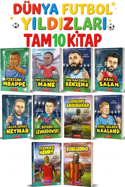 GÖNÜL YAYINCILIK Efsane Futbolcular 5 Kitap SeT 2024 YENİ SERİ( MESSİ,RONALDO...