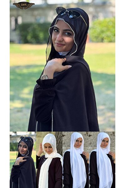 ALDAIYR 5 شالات شيفون مزينة بـ 180 حجر سانتا على الحواف