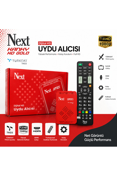 NEXT NEXTSTAR Next Kanky Tgks'li Mpeg4 Hd Tak Kullan Uydu Alıcısı Yeni Kasa