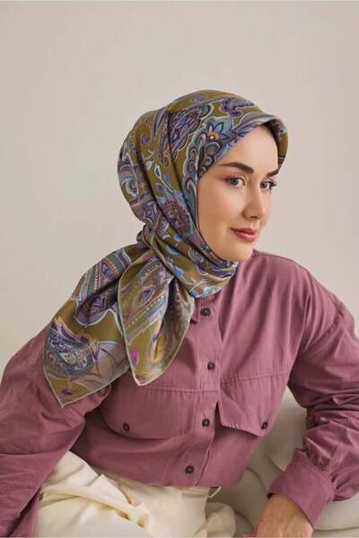 Silk Home تيفيل سيف آي إس تي 11504 - 11 نمط عرقي باللون الأخضر الزيتي