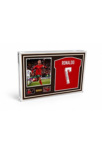 HOME MODE Cristiano Ronaldo CR7 Glass Crystal Table Top Display Frame 10x15 I...