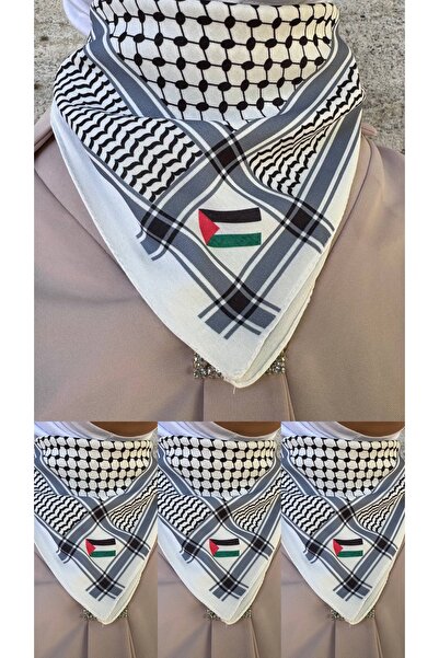 ALDAIYR 4 bucăți eșarfe tematice cu Palestina 50x50, unisex, potrivite pentru...