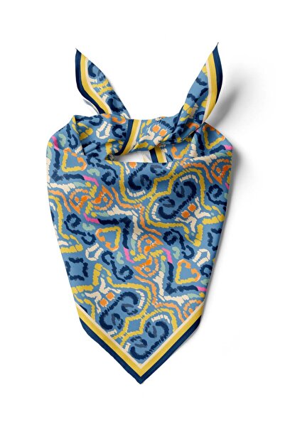 Modabutik A52 Violla Geometrik Desenli Bandana