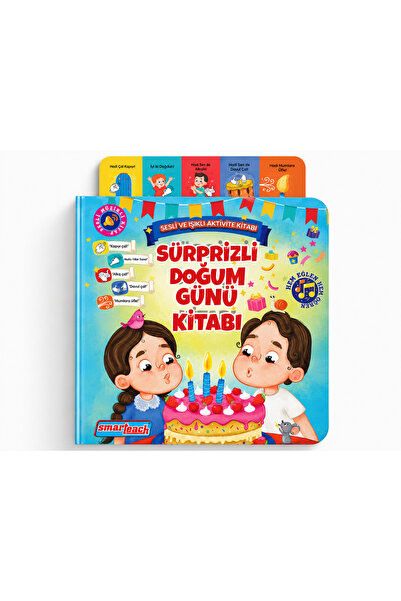 Sürprizli Doğum Günü Kitabı Sesli ve Işıklı Aktivite Kitabı (Ses Sensörlü)