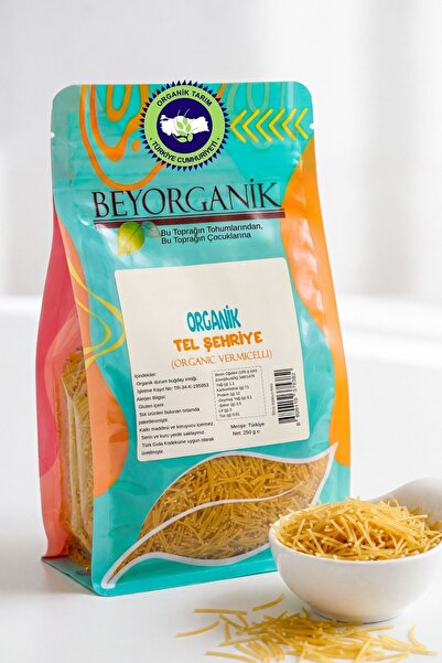 BEYORGANİK Organik Tel Şehriye 250gr (PESTİSİT ANALİZLİ)