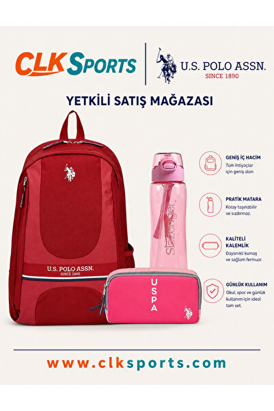U.S. Polo Assn. Okul Sırt Çantası - Kalemlik Hediyeli