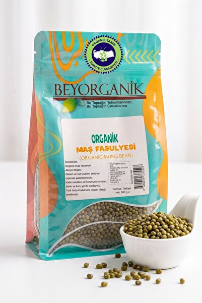 Organik Maş Fasulyesi 500gr (PESTİSİT VE AFLATOKSİN ANALİZLİ)