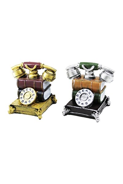 Generic Brand Savings Bank with Phone Vintage Decorative Figurine Money Box C...