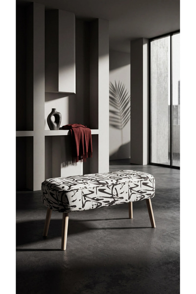 AY CONCEPT SAMARA Özel Tasarım Bohem Oval Puf Bench