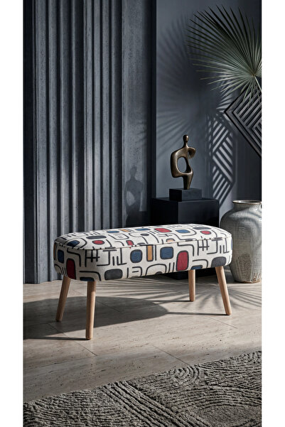 AY CONCEPT SAMARA Özel Tasarım Bohem Oval Puf Bench