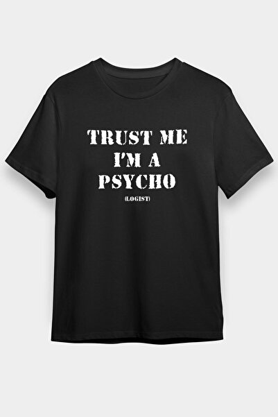 Adrift Psiholog crna unisex majica T-shirt