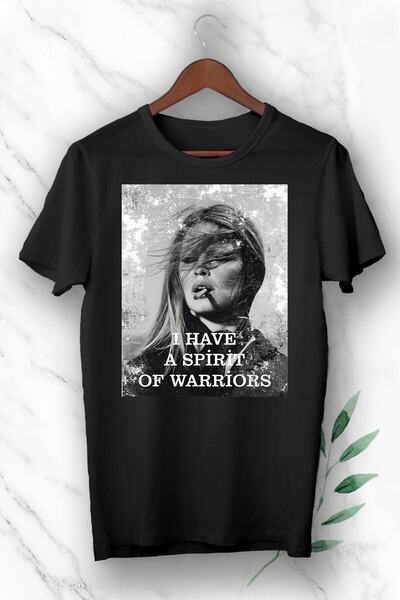 perseusshopping Vintage Brigitte Bardot Štampano unisex crna majica