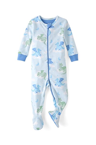 The Children's Place Baby And Toddler Boys Dragon Snug Fit Cotton Footed One ...