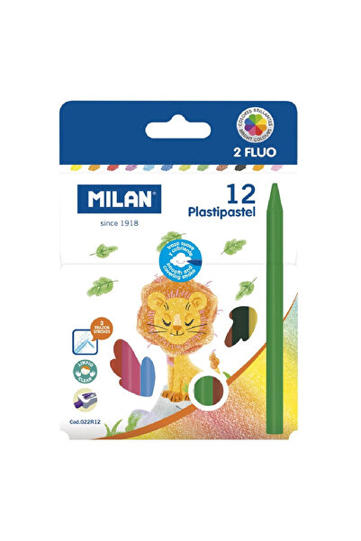 Milan Creion color cerat rotund 12 culori