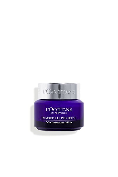 L'Occitane Immortelle Precious İlk Yaşlanma Belirtileri için Göz Balmı, Ölmezotu Yağı İçeren, Hyaluronik Asit, 15 ml