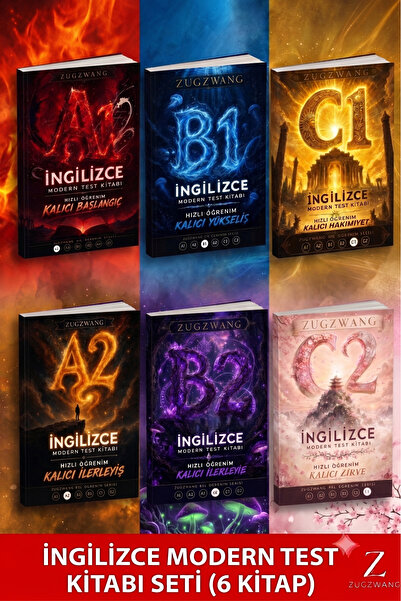 ZUGZWANG 6 lı İngilizce Sıradışı Kelime Testi Kitapları Set