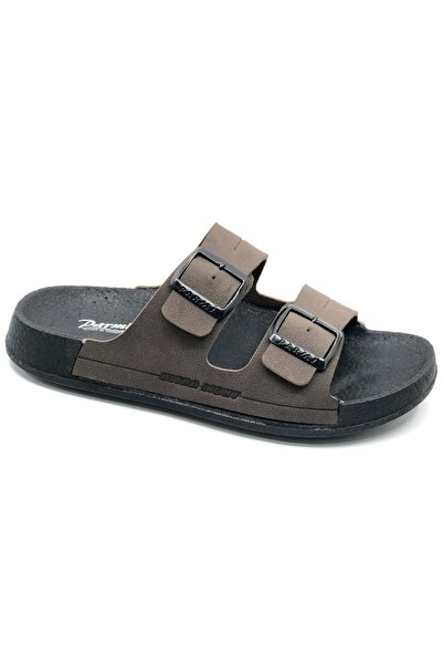 KCMN Kocamanlar 6001 Orthopedic Men's Slippers Brown