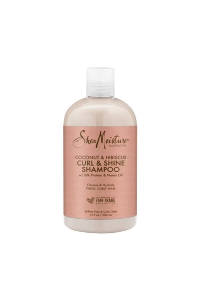 OEMS Shea Moisture Coconut & Hibiscus & Curl & Shine Shampoo - 384ml