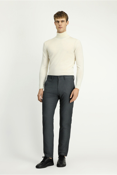 Kiğılı Regular Fit Standard Cut Lycra Canvas / Chino Trousers