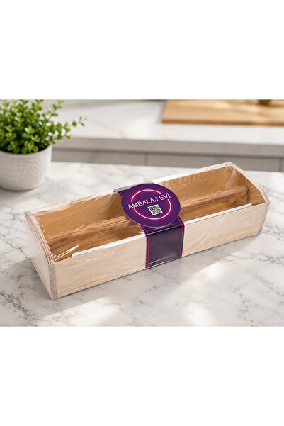 Ambalaj Evi Wooden Board Stretch Film Dispenser 30 cm Dispenser
