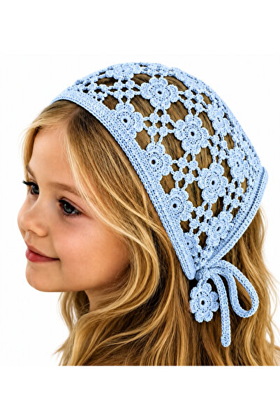 MyHubi Children's Bohemian Style Knitted Tie-On Crown Bandana
